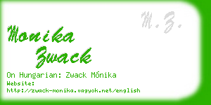 monika zwack business card